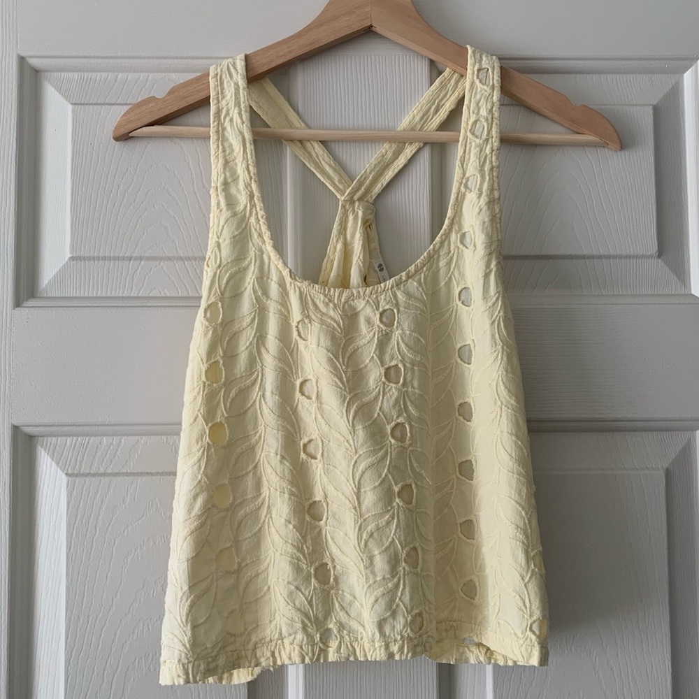 House of Harlow 1960 embroidered eyelet top